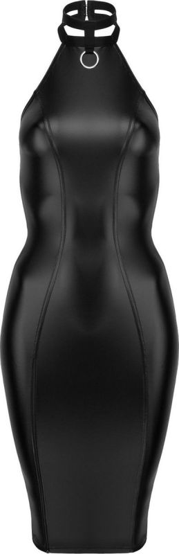 Сукня з чокером Noir Handmade F160 з вінілу, чорна, L вид 5