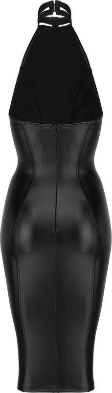 Сукня з чокером Noir Handmade F160 з вінілу, чорна, L вид 6