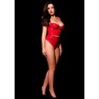 Трусики глянцевые OhMyG! Tokyo с молнией, красные, L/XL вид 4