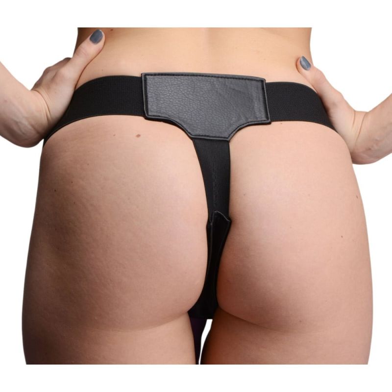 Трусы для страпона с двумя отверстиями Double Strap-on Skyler, черные, O/S вид 4