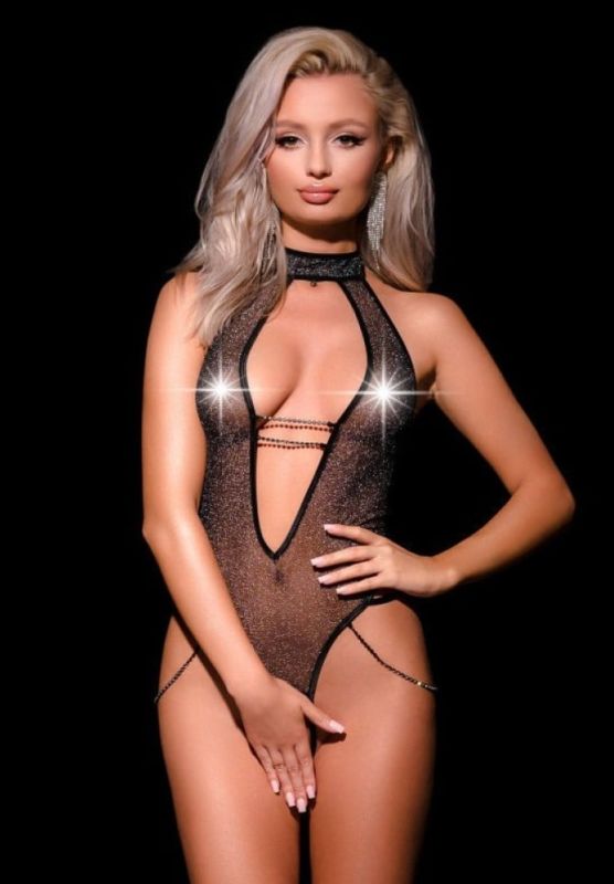 Боді з відкритим доступом Oh My G! чорне, M/L вид 2