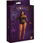 Боді Moonlight Lingerie 09 напівпрозоре, чорне, Plus Size вид 4