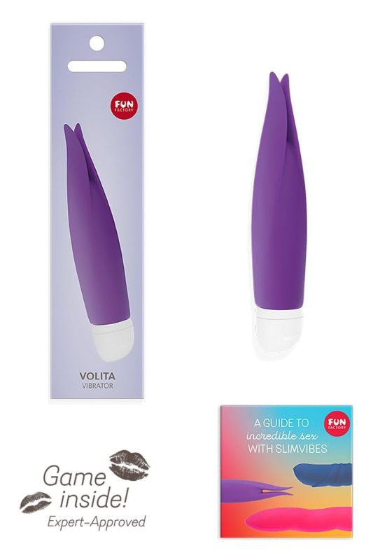 Вібратор для клітора Fun Factory Volita силіконовий, фіолетовий вид 2