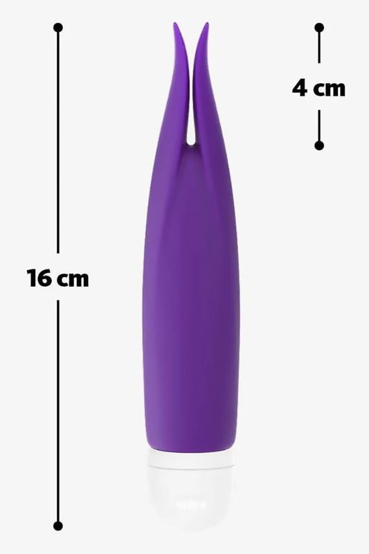 Вібратор для клітора Fun Factory Volita силіконовий, фіолетовий вид 9