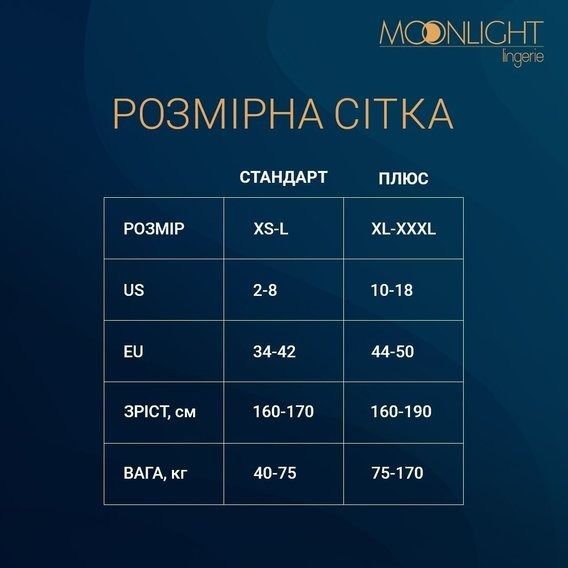 Сукня Moonlight Lingeried Model 13 в сіточку, чорна, One Size вид 5