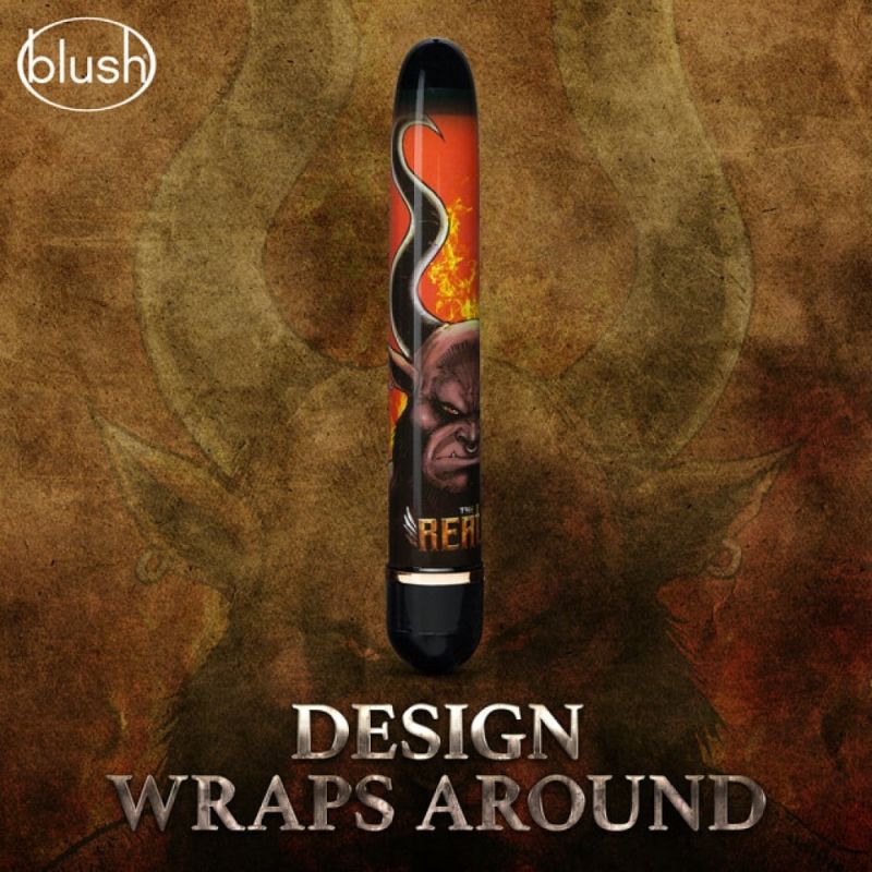 Вібратор Дамський пальчик Blush The Realm Minotaur чорно-помаранчевий вид 5