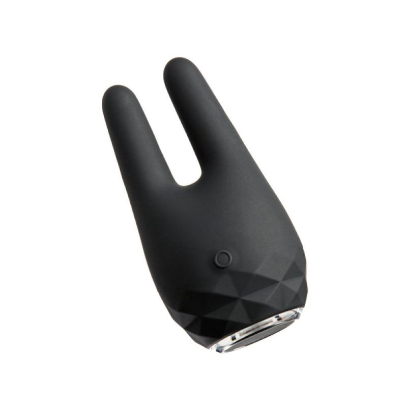 Вибратор клиторальный с ушками Odeco Baron силиконовый, черный вид 2