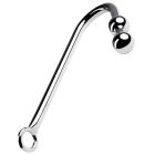 Анальный крюк с двумя шариками Runye металлический вид 3