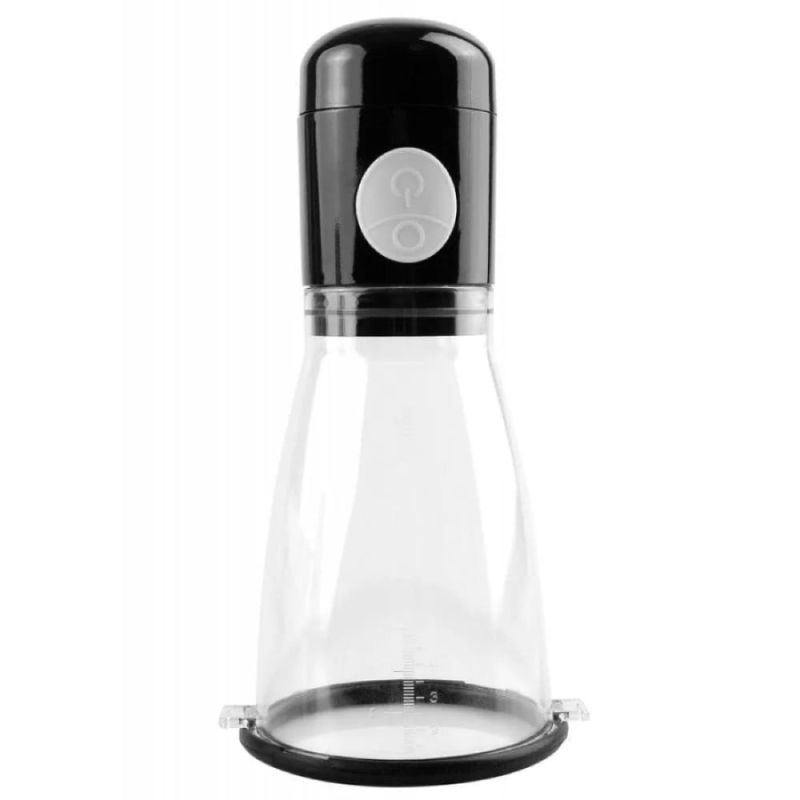 Вакуумная помпа для груди Pipedream Fetish Fantasy автоматическая, прозрачно-черная вид 3