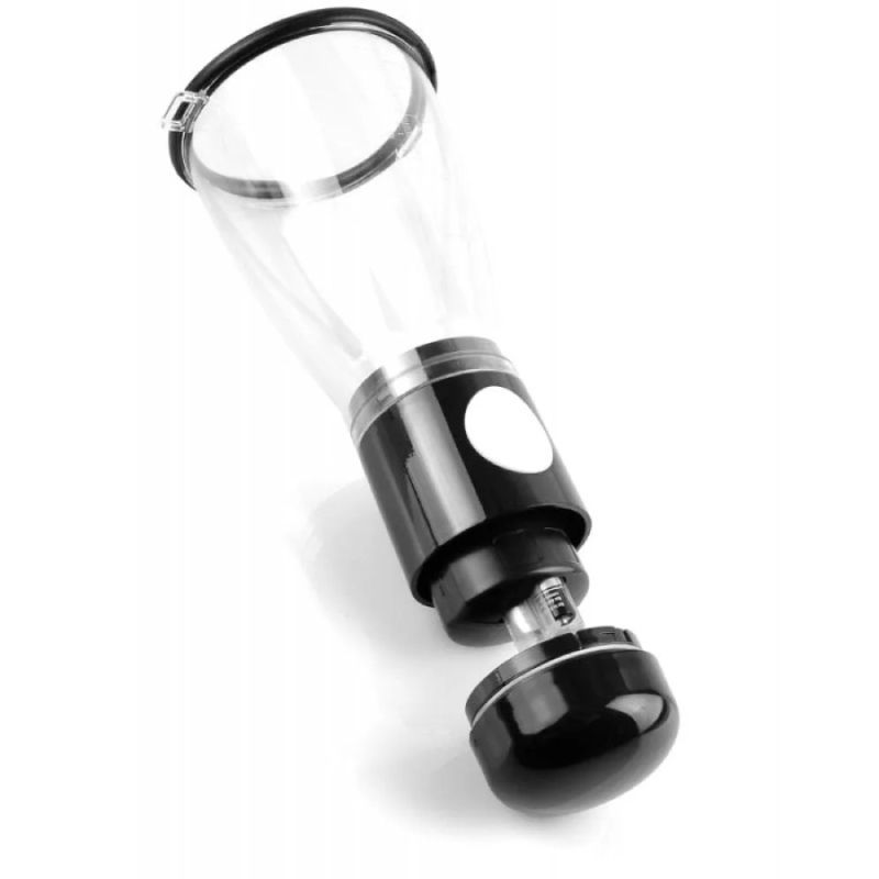 Вакуумная помпа для груди Pipedream Fetish Fantasy автоматическая, прозрачно-черная вид 6