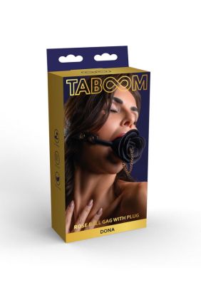 Кляп-троянда з відкриттям Taboom Dona Rose Ball чорний