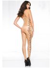 Сексуальний комбінезон з квітковим візерунком Music Legs бежевий, S/L вид 3