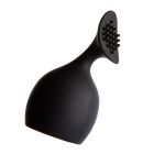 Насадка на микрофон с пупырышками Love Shop для стимуляции клитора, черная вид 3