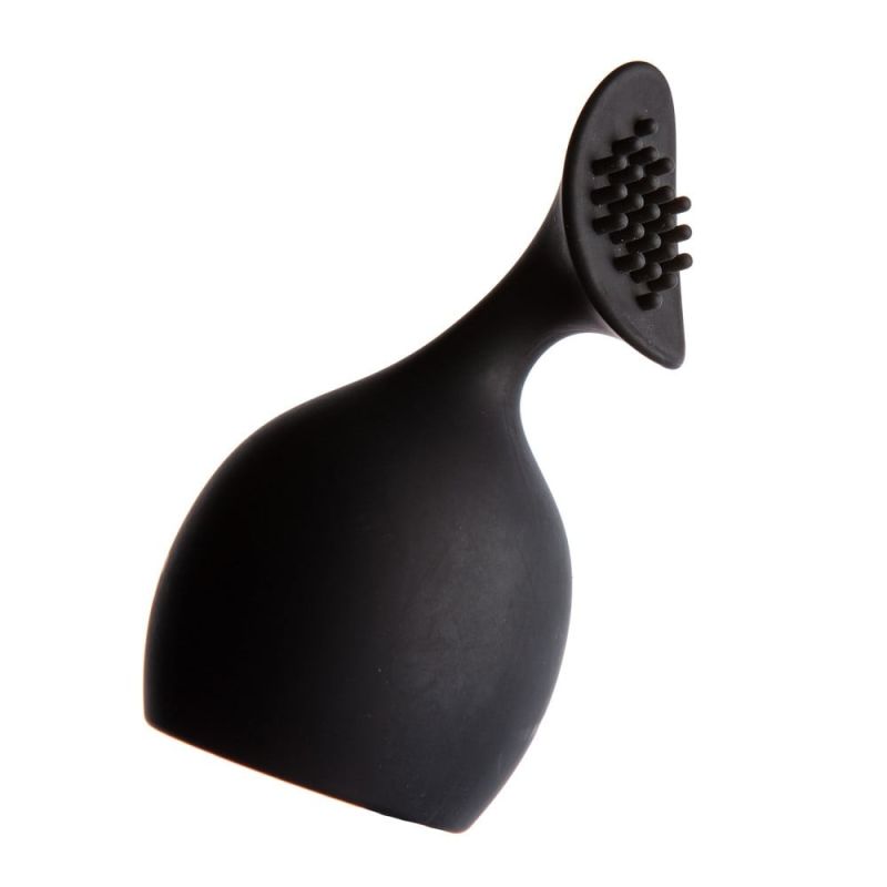 Насадка на мікрофон з пухирцями Love Shop для стимуляції клітора, чорна вид 3