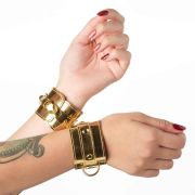 Наручники для БДСМ (без сцепки) DS Fetish лакированное золото