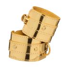 Наручники для БДСМ (без зчіпки) DS Fetish лаковане золото вид 3