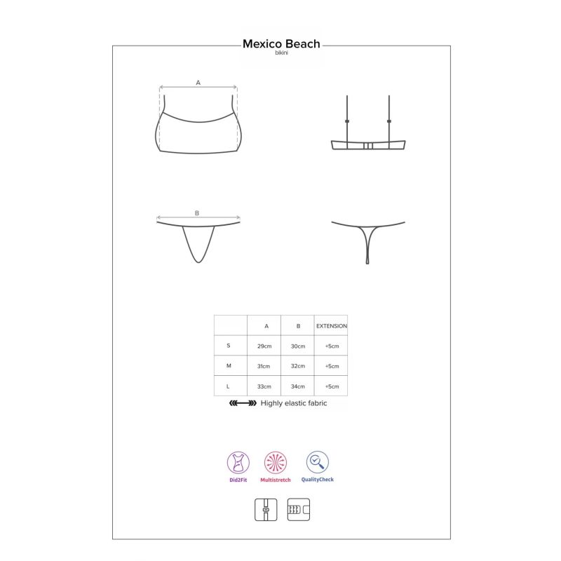 Купальник бикини Obsessive Mexico Beach неоново-розовый, S вид 7