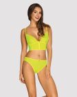 Комплект топ із трусиками Obsessive Neonia жовтий, S/M вид 2