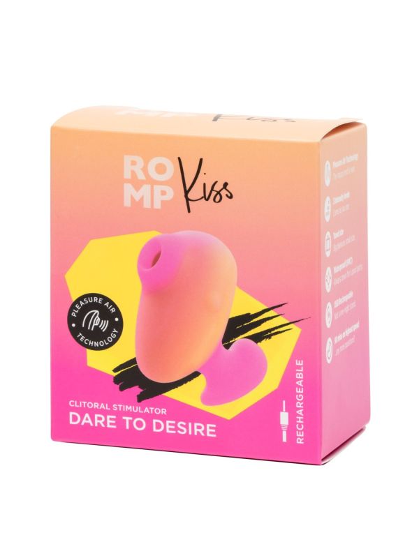 Вібратор з вакуумно-пульсуючою стимуляцією ROMP Kiss помаранчевий вид 12