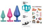 Набор из 3 анальных пробок ROMP Luster разноцветные вид 12