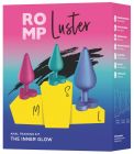 Набор из 3 анальных пробок ROMP Luster разноцветные вид 13