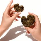 Свеча низкотемпературная в виде розы с глиттером GlowKink черная, L вид 5