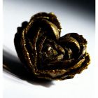 Свеча низкотемпературная в виде розы с глиттером GlowKink черная, L вид 26