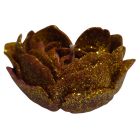 Свічка низькотемпературна у вигляді троянди з глітером GlowKink бордова, L вид 2