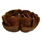 Свеча в виде розы с глитером GlowKink бордовая, L вид 3