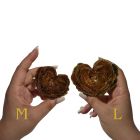 Свеча в виде розы с глитером GlowKink бордовая, L вид 6