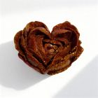 Свічка низькотемпературна у вигляді троянди з глітером GlowKink бордова, L вид 8