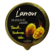 Масажна свічка L'amour Sparkling Mango золота, 70 мл