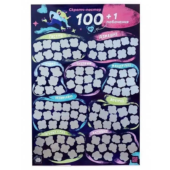 Скретч постер Fun Games "100+1 побачення" (UKR) вид 2
