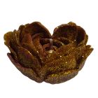 Свічка низькотемпературна у вигляді троянди з глітером GlowKink бордова, М вид 4