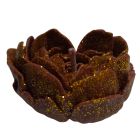 Свічка низькотемпературна у вигляді троянди з глітером GlowKink бордова, М вид 5