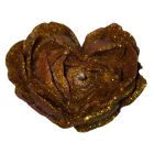 Свічка низькотемпературна у вигляді троянди з глітером GlowKink бордова, М вид 8