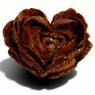 Свічка низькотемпературна у вигляді троянди з глітером GlowKink бордова, М вид 15