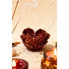 Свічка низькотемпературна у вигляді троянди з глітером GlowKink бордова, М вид 64