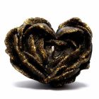 Свічка низькотемпературна у вигляді троянди з глітером GlowKink чорна, М вид 2