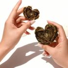 Свеча низкотемпературная в виде розы с глиттером GlowKink черная, М вид 5