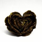 Свічка низькотемпературна у вигляді троянди з глітером GlowKink чорна, М вид 14