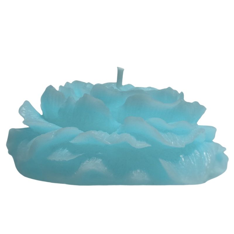 Свеча пион люминесцентный GlowKink низкотемпературная, голубая, L вид 5