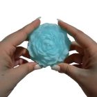 Свеча пион люминесцентный GlowKink низкотемпературная, голубая, L вид 7