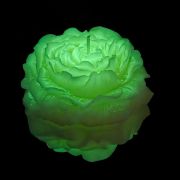 Свічка півонія люмінесцентна GlowKink низькотемпературна, салатова, L