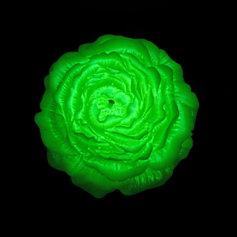 Свічка півонія люмінесцентна GlowKink низькотемпературна, салатова, L вид 4