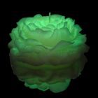 Свеча пион люминесцентная GlowKink низкотемпературная, салатовая, L вид 6