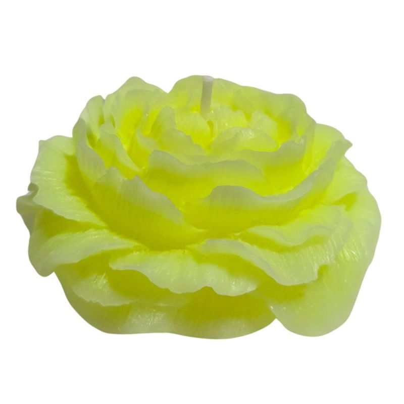 Свічка півонія люмінесцентна GlowKink низькотемпературна, салатова, L вид 7