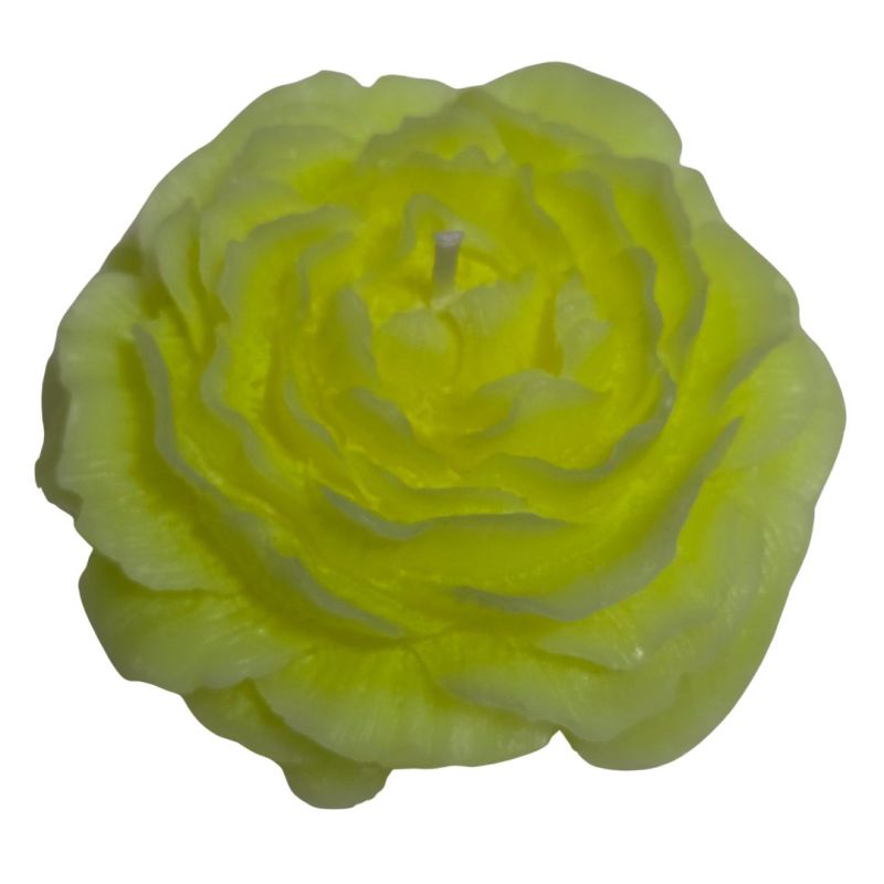 Свічка півонія люмінесцентна GlowKink низькотемпературна, салатова, L вид 10