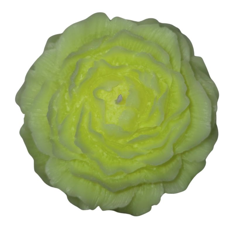 Свеча пион люминесцентная GlowKink низкотемпературная, салатовая, L вид 11