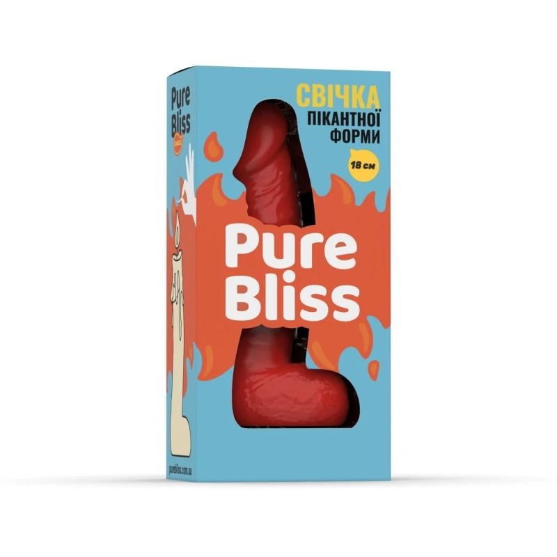 Свеча пикантной формы Pure Bliss BIG Red красная, 18 см вид 7